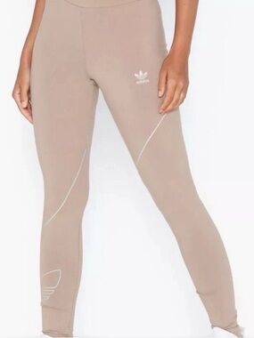Adidas High-Waist Beige Leggings